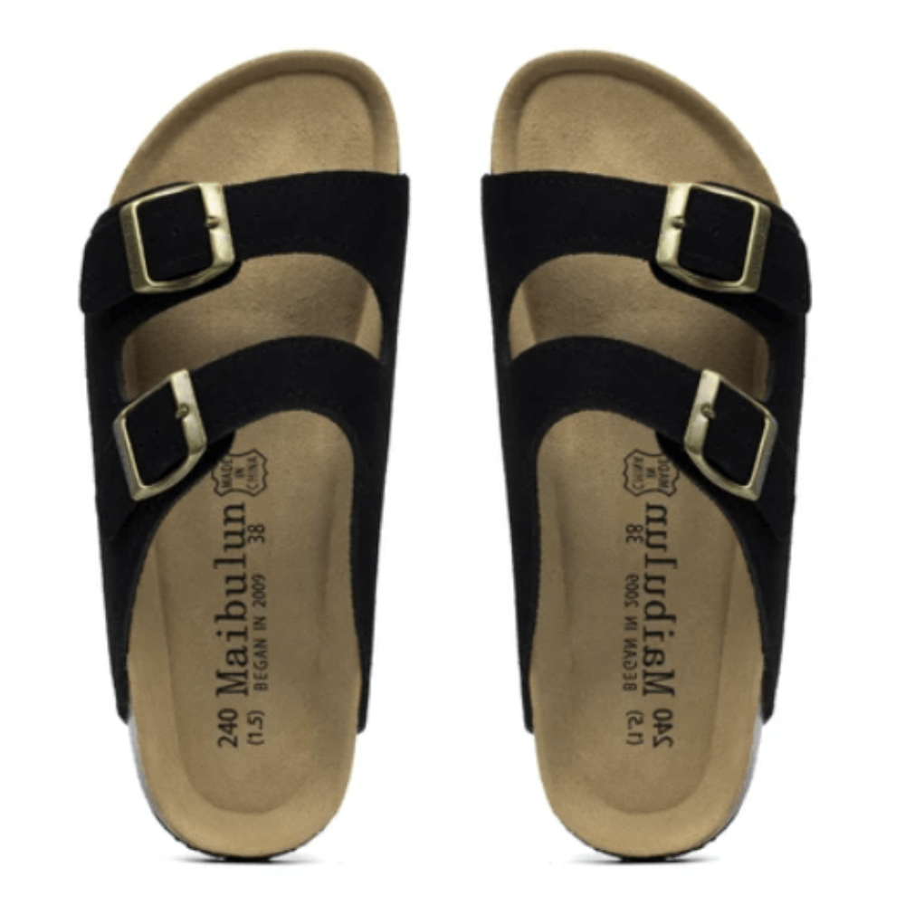 Maibulun Suede Sandal - Black
