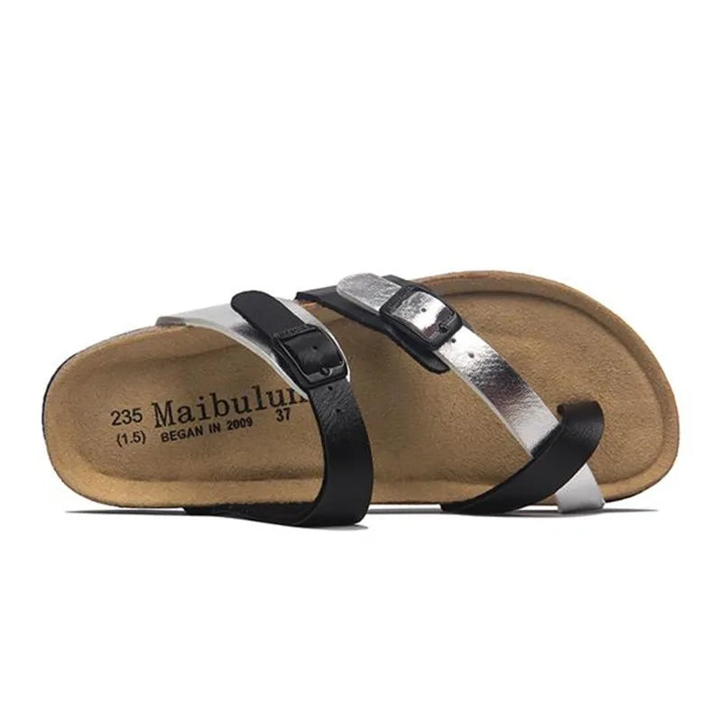 Milari Sandal - Black and Pink