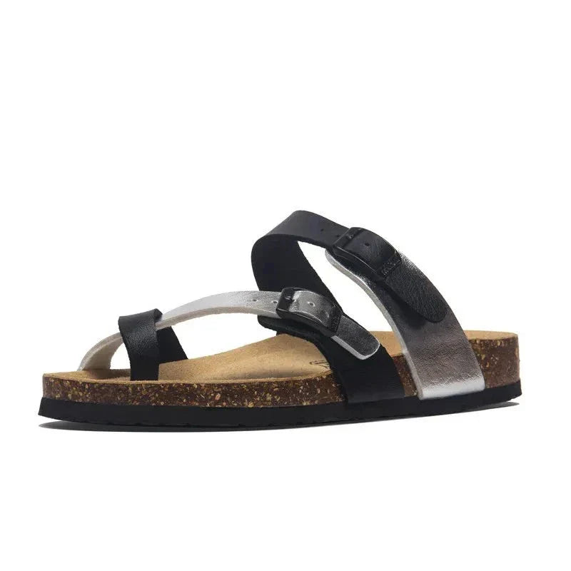 Milari Sandal - Black and Pink