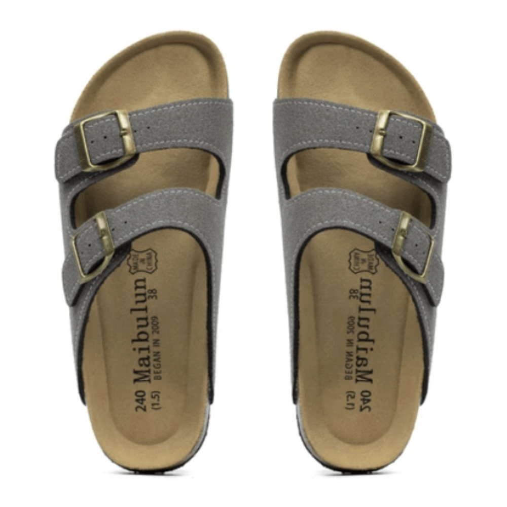 Maibulun Suede Sandal - Grey