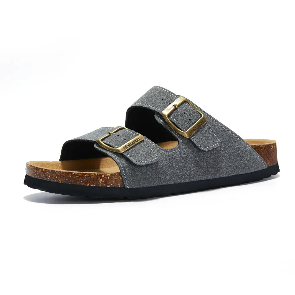 Maibulun Suede Sandal - Grey