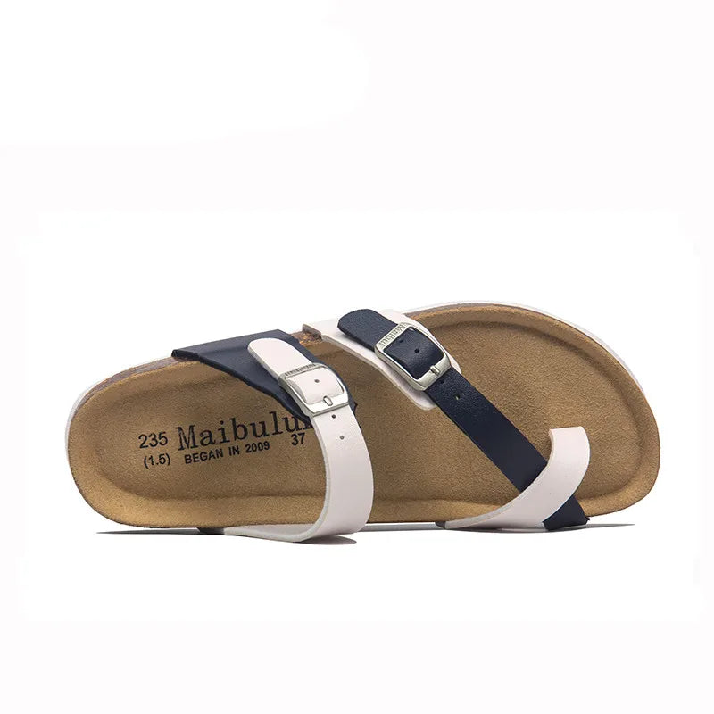 Milari Sandal - White and Blue