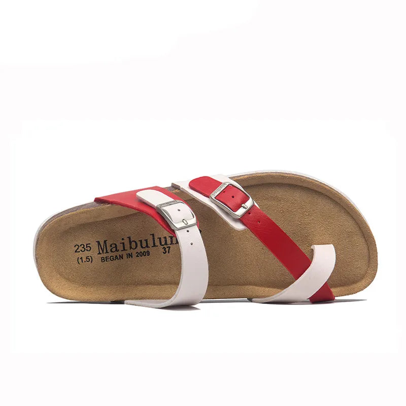 Milari Sandal - White and Red